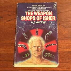 The Weapon Shops of Isher A.E. van Vogt 1977 Pocket Books Vintage Sci Fi PB